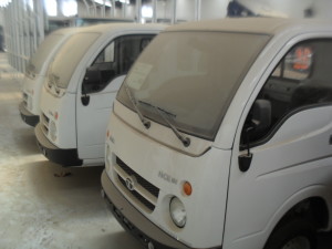 Tata Ace mini trucks assembled by Iron Products Industries (IPI Ltd), Ikotun, Lagos