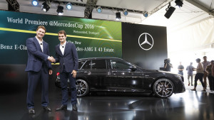 Weltpremiere des neuen E-Klasse T-Modells beim MercedesCup in Stuttgart