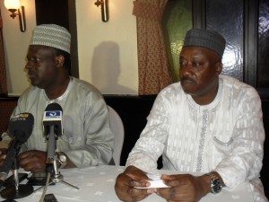 NAC-D-G-Aminu-Jalal-left-and-Director-of-Policy-Planning-Mahmud-Luqman-during-the-press-briefing-in-Lagos-recently