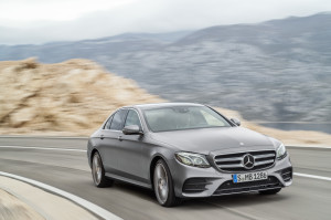 Mercedes-Benz E-Class, AMG Line, selenit grey magno, leather black/saddle brown