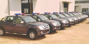 Patrol vehicles built by Innoson in Nnewi