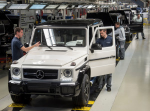 ;Production of the Mercedes-Benz G-Class in Graz, Austria.