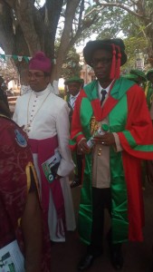 Corps Marshal Oyeyemi joins the academic procession to receive his Doctorate Degree in Public Administration during the University of Nigeria, Nsukka's 46 convocation ceremony 