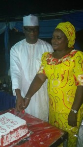 In appreciation of his efforts at earning a Doctorate Degree even while engaged in an onerous national assignment, the Corps Marshal’s wife who is the president of Road Safety Officers' Wives Association (ROSOWA), Mrs Yemisi, Bolanle Oyeyemi, hosted her husband and other guests after the ceremony, where she joined in cutting the ceremonial Cake. 