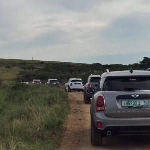 The convoy of new MINI Countryman cars exploring the Kwazulu Natal province in SA ... last Friday
