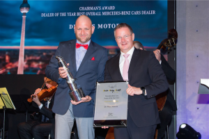 Mercedes-Benz-Cars Chairman's Award for best overall Mercedes-Benz cars dealership: De Wit Motors