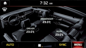 Front seat monitor allows monitoring of the entire car​