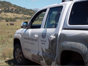 VW Amarok vehicles are located at various Rhino hot spots throughout South Africa