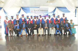 Some members of the Management Executive Team of Coscharis Group with 2013 - 2015 batch of graduands at the Convocation Ceremony for Auto Technicians from CG - Eko Training Academy facilitated by Coscharis Group recently in Lagos. 