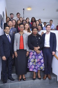 Toyosi Akerele-Ogunsiji (3rd from left on front row) and her group from MIT/ Havard Kennedy School of Government, United States of America on a week Policy visit to Lagos...Photo Credit: Instagram – @toyosirise | Lagos Business School