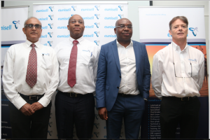 From left: Ramesh Hullur, CEO, Eunisell Ltd; Chika Ikenga, GMD, Eunisell Ltd; Charles Etuk, Chief Financial Officer, Eunisell Ltd; and Iain Fraser, CEO, Eunisell Ghana, at the seminar in Lagos 