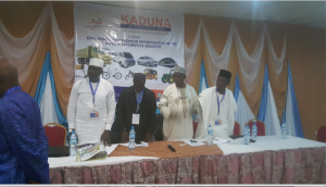 Guests at the First Kaduna Automotive Stakeholders' Conference organised by Routes and Roads Transport Company Limited  at the Assa Pyramid Hotel, Kaduna, on Thursday