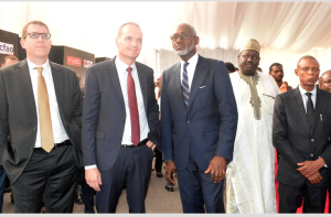 From left: Ilan Elad Director, International Sales Operations, Daimler Trucks, Asia; Thomas Pelletier, Country Manager, CFAO Nigeria; Alhaji Sanni Musa, Director, Policy and Planning, National Automotive Design and Development Council (NADDC) and Jelani Aliyu, DG, NADDC at the inauguration of FUSO Assembly Plant in Lagos …recently 